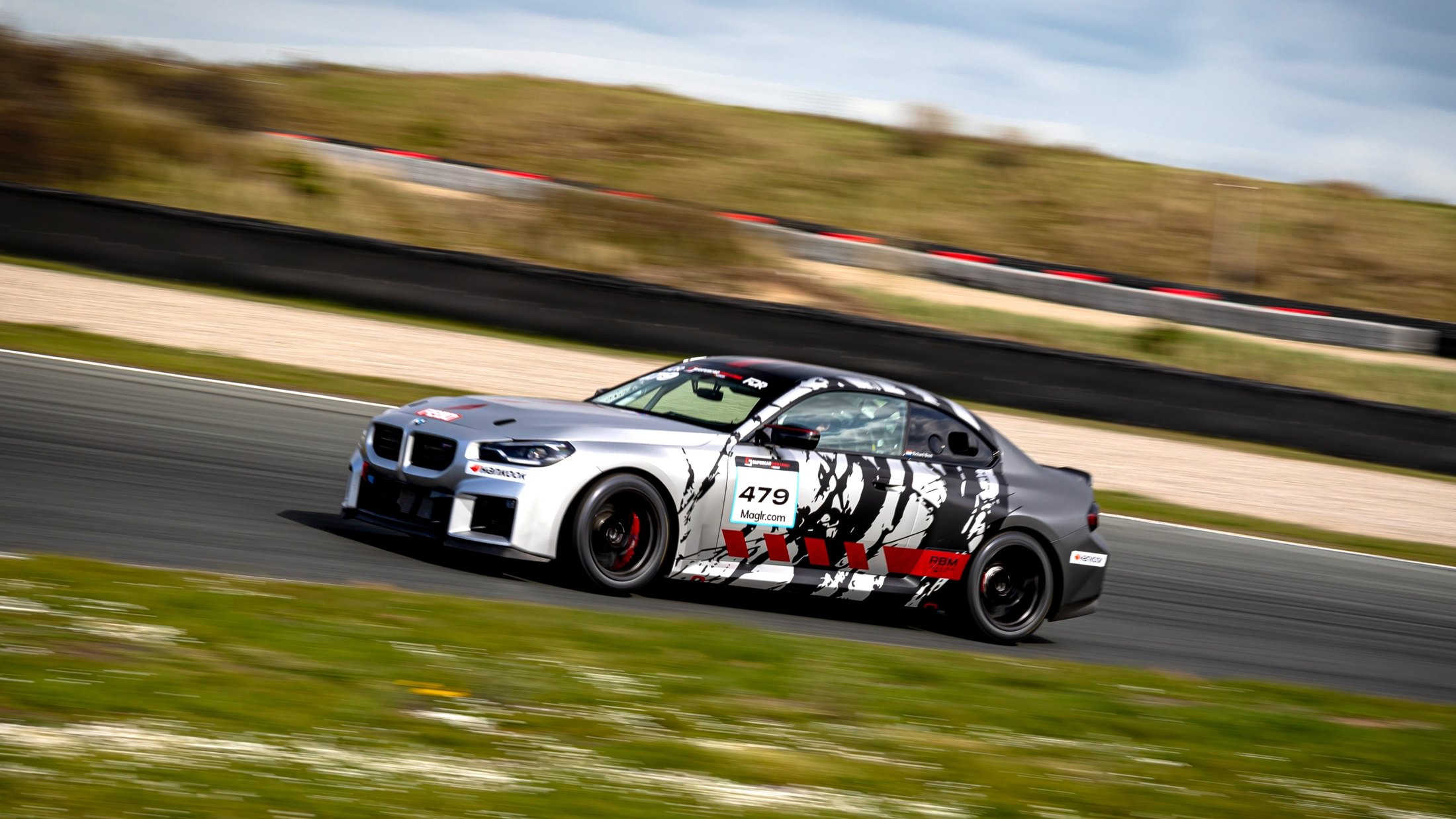 BMW M2 Racing during a fast lap